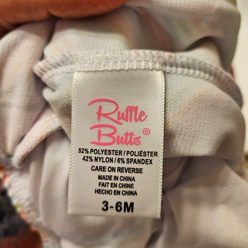 Sale 🎉🥳 4/$25 or $10Ruffle Butts Size 3-6M Swimsuit Rainbow - Picture 4 of 6